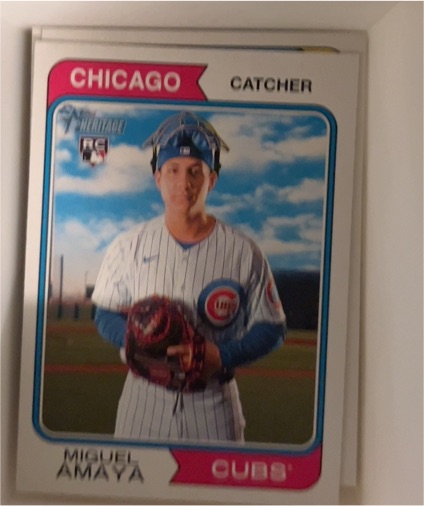 2023 Topps Heritage High Number #594 Miguel Amaya — front