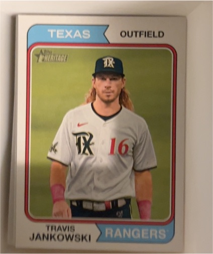 2023 Topps Heritage #678 Travis Jankowski — front