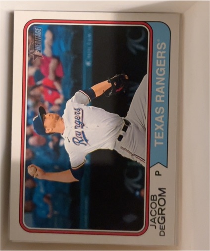2023 Topps Heritage #629 Jacob deGrom — front