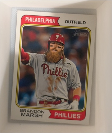 2023 Topps Heritage #519 Brandon Marsh — front
