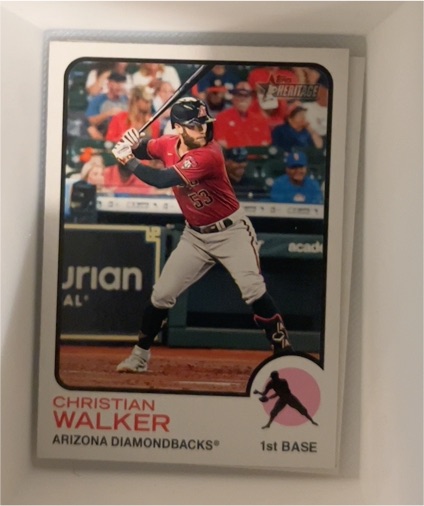 2022 Topps Heritage #365 Christian Walker — front
