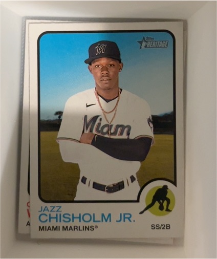 2022 Topps Heritage #120 Jazz Chisholm Jr. — front