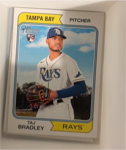 2023 Topps Heritage High Number #595 Taj Bradley — front