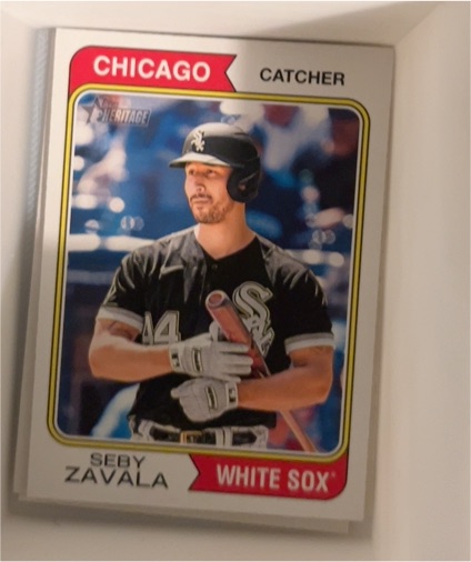 2023 Topps Heritage #596 Seby Zavala — front