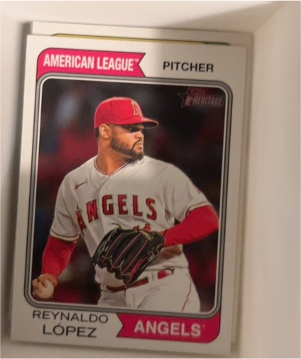 2023 Topps Heritage #628 Reynaldo Lopez Los Angeles Angels — front