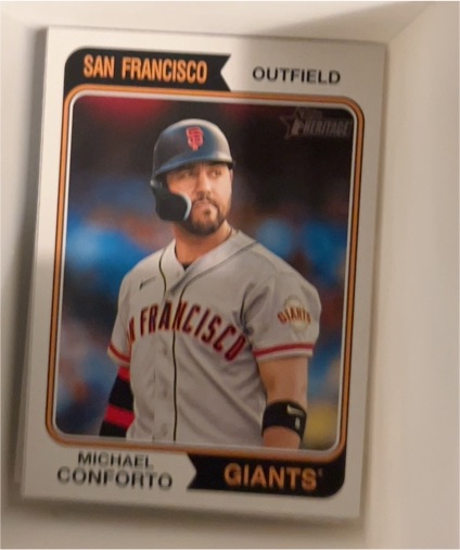 2023 Topps Heritage High Number #543 Michael Conforto — front