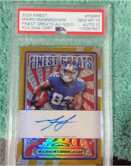 2024 Topps Finest Finest Greats #FG-MM Mario Manningham — front
