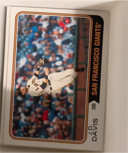 2023 Topps Heritage #537 J.D. Davis — front