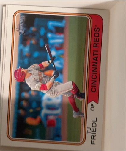 2023 Topps Heritage #687 TJ Friedl — front