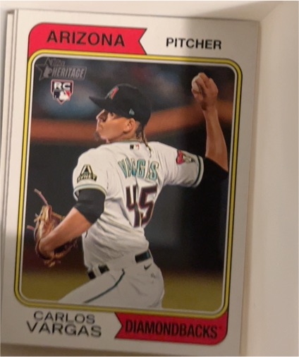 2023 Topps Heritage #552 Carlos Vargas — front