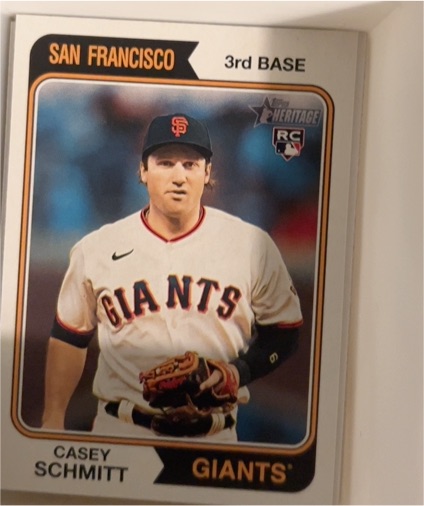 2023 Topps Heritage #643 Casey Schmitt — front