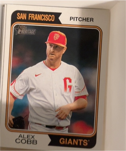 2023 Topps Heritage High Number #664 Alex Cobb — front