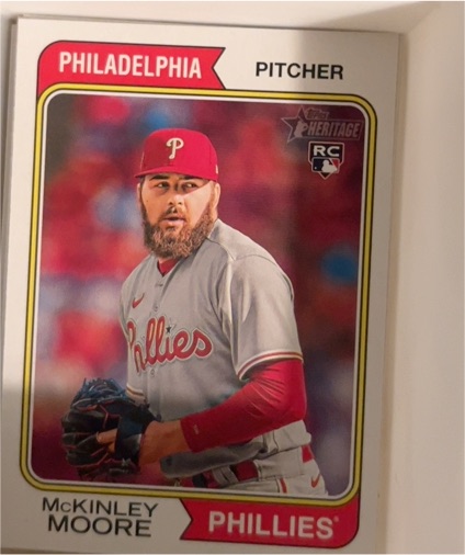 2023 Topps Heritage #524 McKinley Moore — front