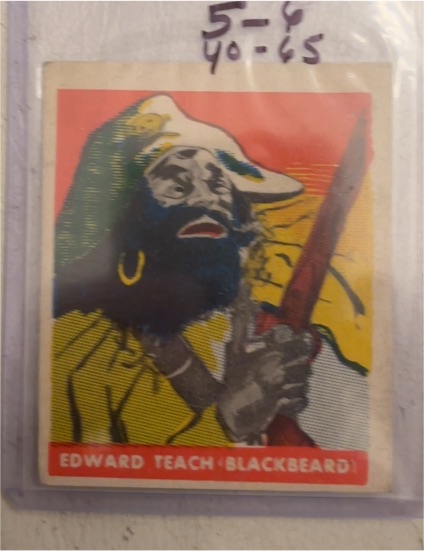 1948 Leaf Pirates #Edward Teach 'Blackbeard' — front