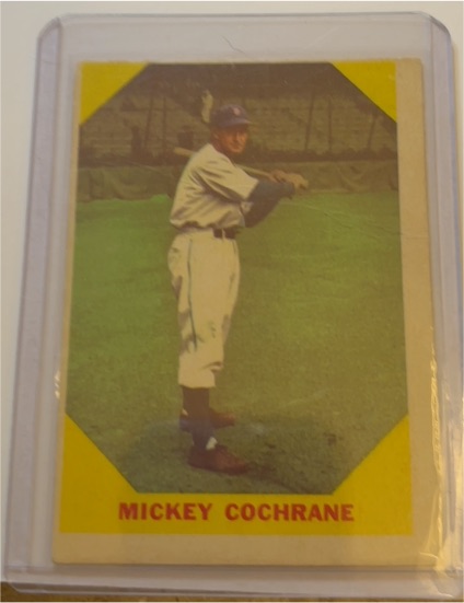 1960 Fleer #24 Mickey Cochrane — front