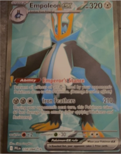 2025 Pokémon Phantasmal Flames #114 Empoleon ex — front