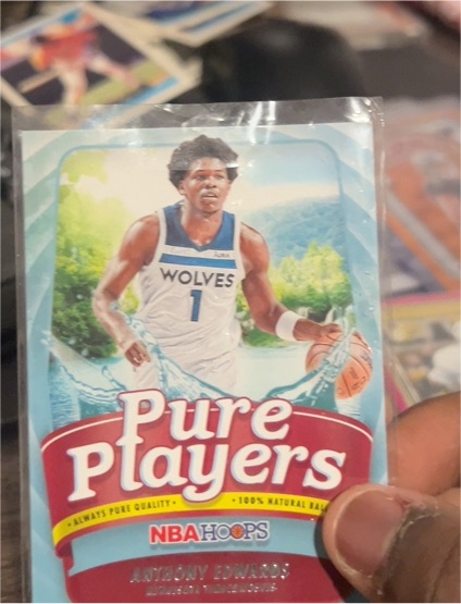 2022-23 Panini NBA Hoops #3 Anthony Edwards Pure Players — front