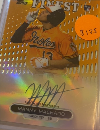 2013 Topps Finest #RA-MM Manny Machado — front
