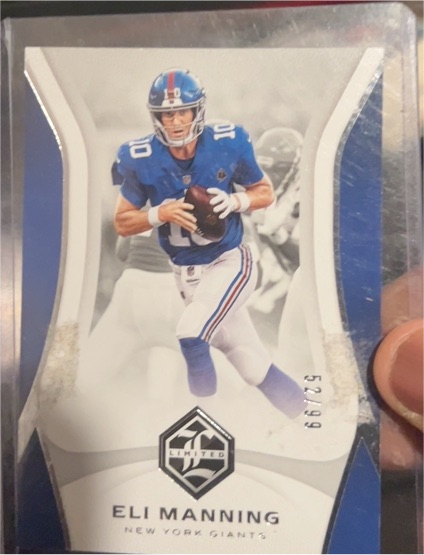 2018 Panini Limited #70 Eli Manning — front