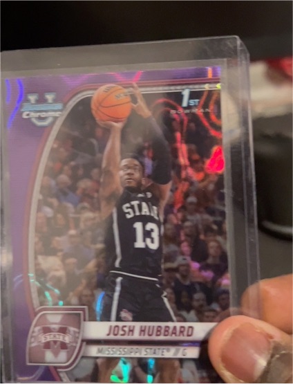 2024 Bowman Chrome University #35 Josh Hubbard — front
