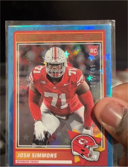 2025 Panini Score #32 Josh Simmons — front