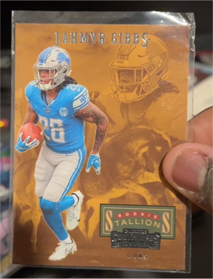 2023 Panini Contenders #13 Jahmyr Gibbs Rookie Stallions — front