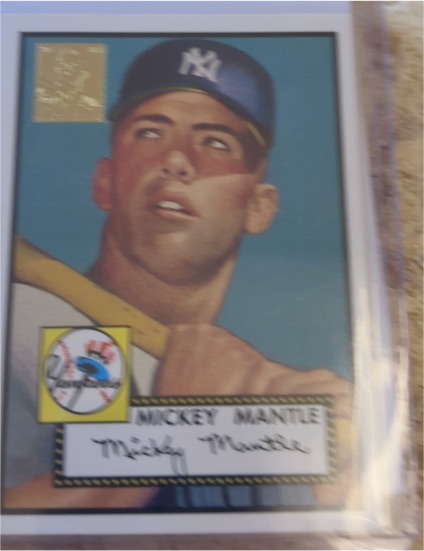 1952 Topps #311 Mickey Mantle — front