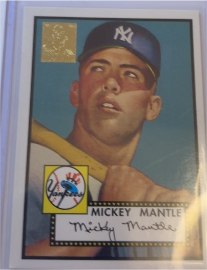 1952 Topps #311 Mickey Mantle — front