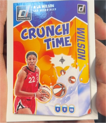 2025 Donruss WNBA Crunch Time #12 A'ja Wilson — front