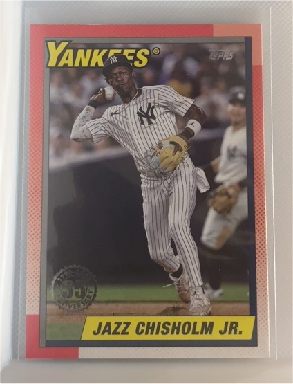2025 Topps Series 1 1990 Topps #T90-99 Jazz Chisholm Jr. — front