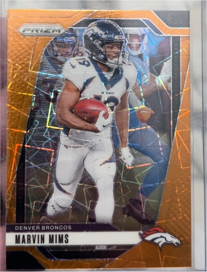 2024 Panini Prizm Orange Lazer Marvin Mims — front