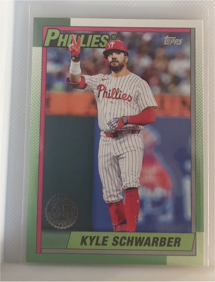 2025 Topps Series 1 1990 Topps #T90-31 Kyle Schwarber — front