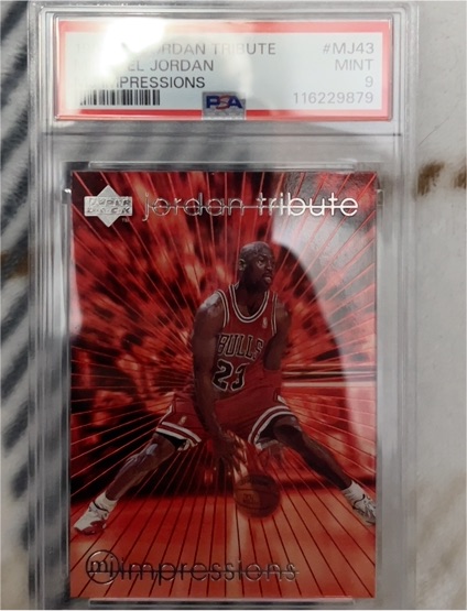 1996 Upper Deck Jordan Tribute #MJ43 Michael Jordan Impressions — front