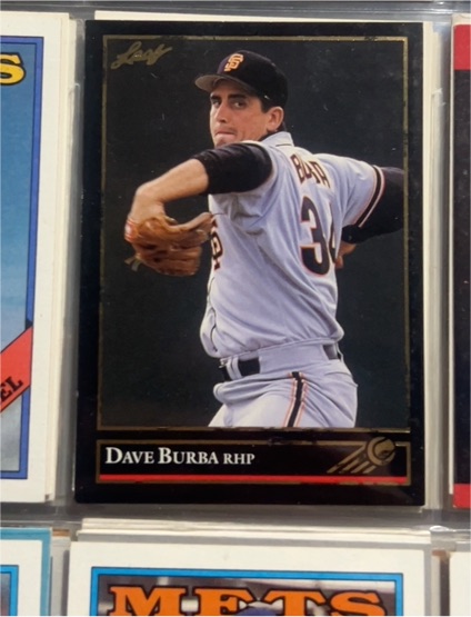 1992 Leaf #471 Dave Burba — front