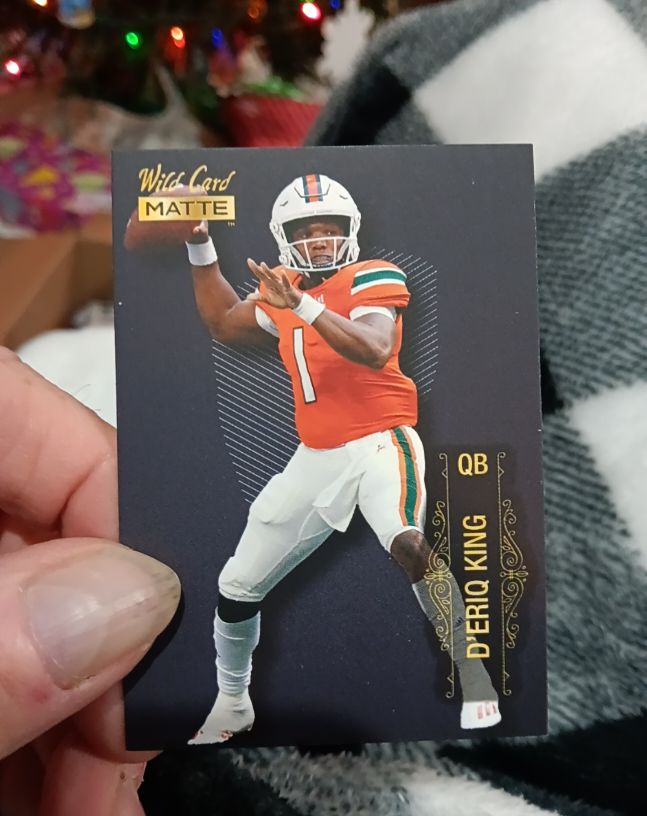 2022 Wild Card Matte #MB-49 D'Eriq King — front