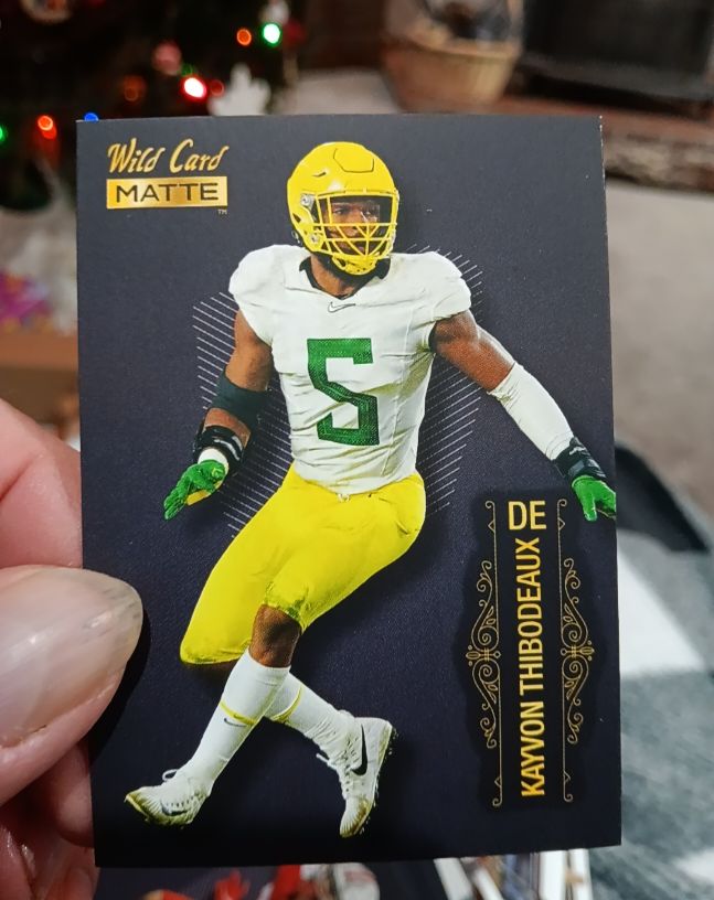 2022 Wild Card Matte #MB-69 Kayvon Thibodeaux — front