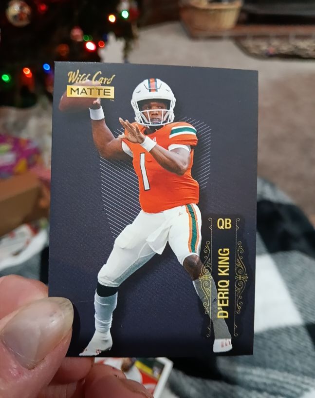 2022 Wild Card Matte #MB-49 D'Eriq King — front