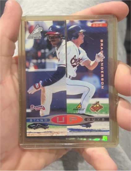 1998 Pinnacle Inside Stand Up Guys #20-C Brady Anderson — front