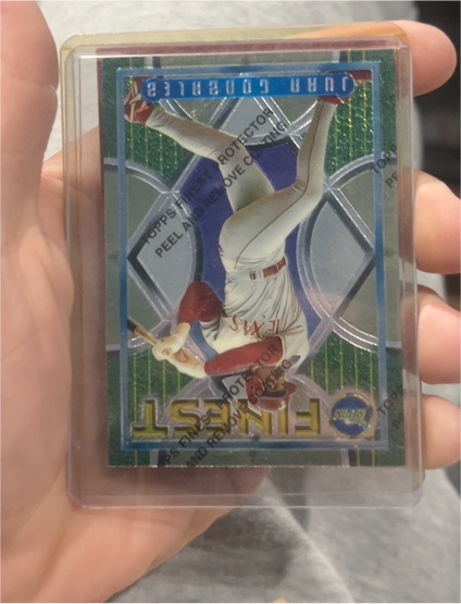 1995 Topps Finest #158 Juan González — front