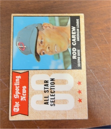 1968 Topps #363 Rod Carew All Star Selection — front