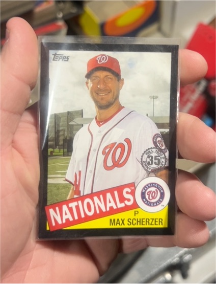 2020 Topps 1985 #85-100 Max Scherzer — front