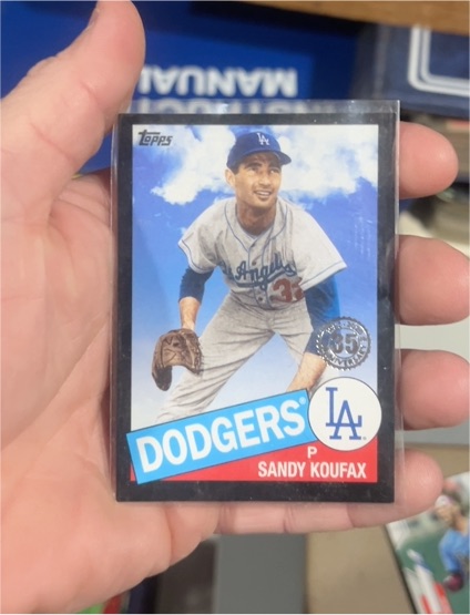 2020 Topps 1985 #85-55 Sandy Koufax — front