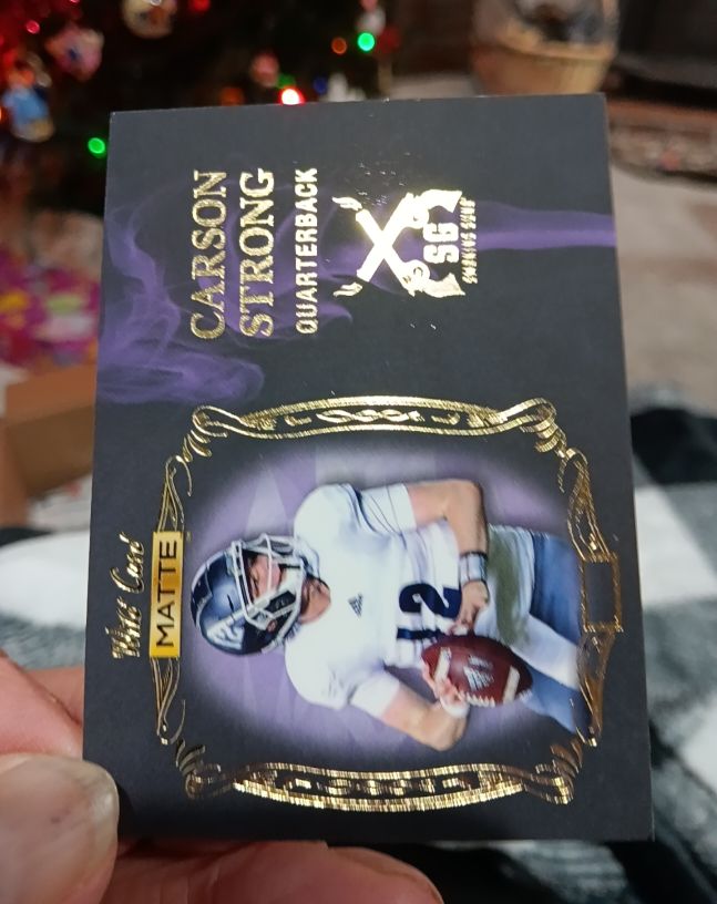 2022 Wild Card Matte Smoking Gun Carson Strong Nevada Wolf Pack #SG-6 — front