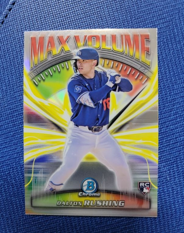 2025 Bowman Chrome #MV-14 Dalton Rushing Max Volume — front