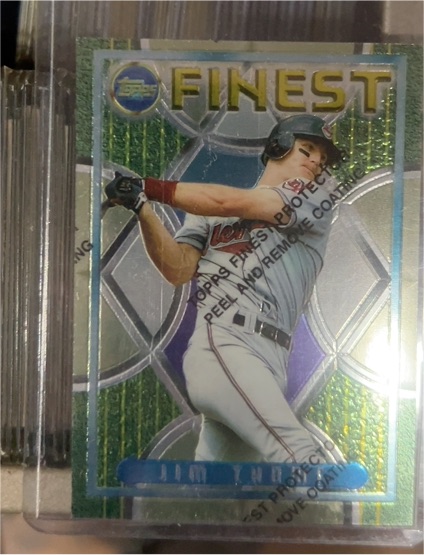 1995 Topps Finest #72 Jim Edmonds — front