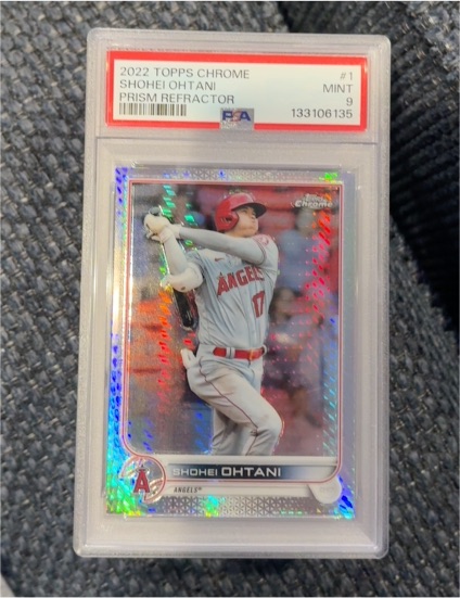 2022 Topps Chrome #1 Shohei Ohtani Prism Refractor — front