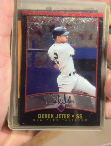 2001 Bowman Chrome #56 Derek Jeter — front