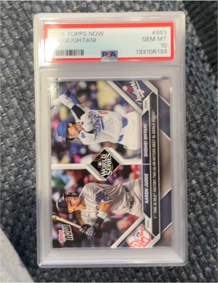 2024 Topps Now #863 Shohei Ohtani, Aaron Judge — front