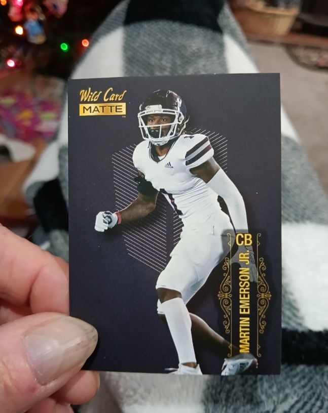 2022 Wild Card Matte #MB-82 Martin Emerson Jr — front