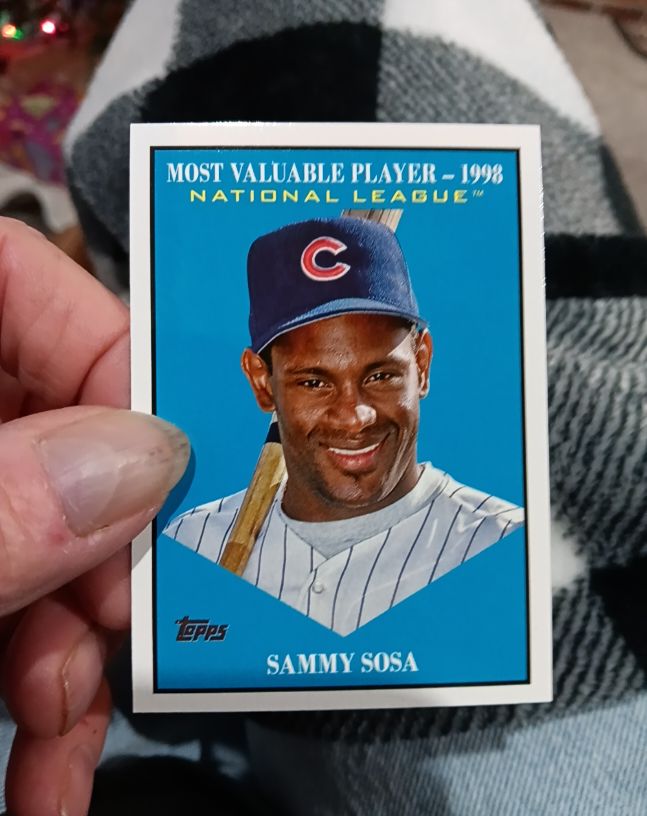 2025 Topps Update #MV-25 Sammy Sosa Most Valuable Player Insert — front